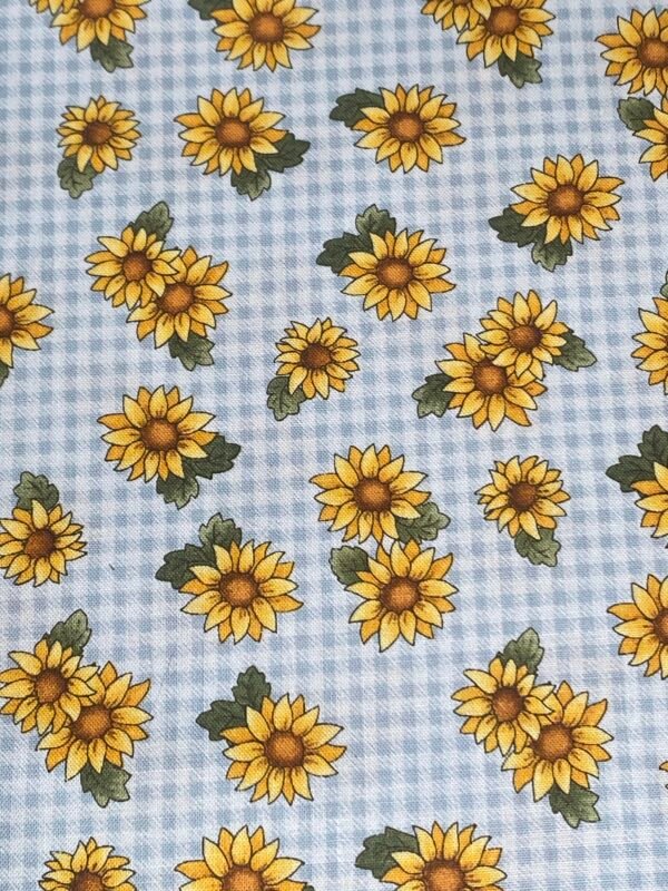 Plaid sunflowers